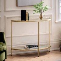 Gallery Direct Thurlow Console Table Champagne 100x35x75cm, Gold