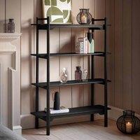Gallery Direct Oxford Open Display Black 1200x400x1600mm, Black