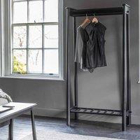 Gallery Direct Oxford Open Wardrobe Black 825x440x1740mm, Black