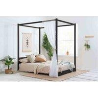 Birlea 150cm Darwin Four Poster Bed - Black, Black