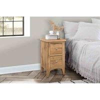 Birlea Hampstead 2 Drawer Bedside, Brown