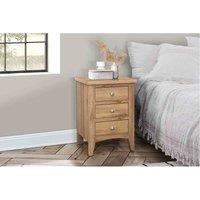 Birlea Hampstead 3 Drawer Bedside, Brown