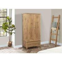 Birlea Hampstead 2 Door 1 Drawer Wardrobe, Brown
