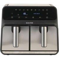 Salter 7.6L EK5196 Stainless Steel Dual Air Fryer