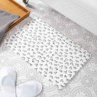 Artsy Mats Willies White Stone Non Slip Bath Mat, White
