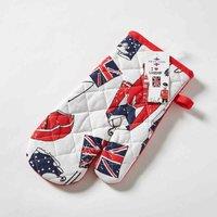 Highlands Homeware Kings Coronation London Design Single Oven Mitt, Multi