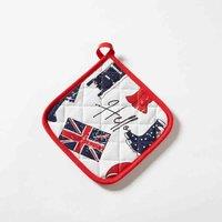 Highlands Homeware Kings Coronation London Design Cotton Pot Holder, Multi