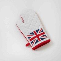 Highlands Homeware Kings Coronation Union Jack Design Cotton Oven Glove, Multi