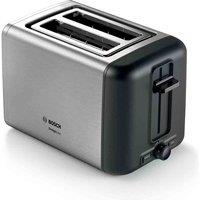 Bosch TAT3P420GB Designline 2 Slice Toaster - Stainless Steel, Silver