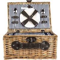 Three Rivers 2 Person Basket With Contents, Brown