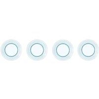 Blue Linear Plate Set Of 4, Blue