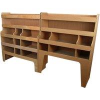 Monster Shop Ford Transit Custom SWB & LWB Offside Plywood Van Racking, Brown