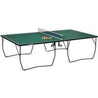 Sportnow 9ft Folding Table Tennis Table with 8 Wheels