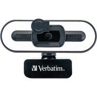 Verbatim AWC-02 Full HD 1080p Autofocus Webcam With Microphone & Light