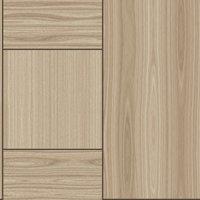 Belgravia Decor Rivington Wood Panel Wallpaper 10m x 53cm Pale Oak, Brown