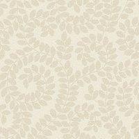Belgravia Decor Valentino Sequin Leaf Textured Wallpaper 10m x 53cm Cream, Cream