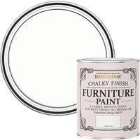 Rust-Oleum Chalky Furniture Paint Chalk White 750ml, White