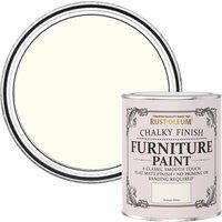 Rust-Oleum Chalky Furniture Paint Antique White 750ml, Cream