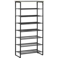 HOMCOM Shoe Rack 8-tier Shoe Storage Shelf For 21-24 Pair Shoes For Entryway