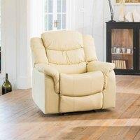 Lantana Reclining Armchair Cream, Cream