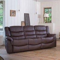 Lantana 3 Seat Recliner Sofa Brown, Brown