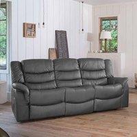 Lantana 3 Seat Recliner Sofa Grey, Grey