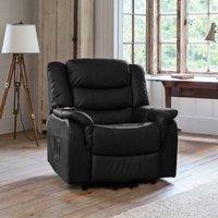 Lantana Electric Rise And Recline Chair With Massage And Heat Black, Black