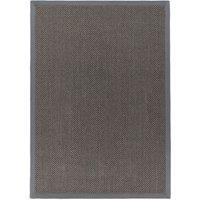 Origins Sisal Rug Dark Grey with Grey Border 120x170, Grey