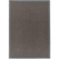 Origins Sisal Rug Dark Grey with Grey Border 200x290, Grey