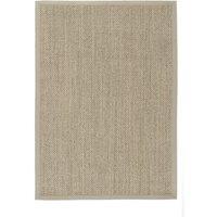 Origins Sisal Rug Light Beige with Sand Border 120x170, Cream