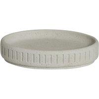 Showerdrape Alexandria Concrete Resin Soap Dish, Cream