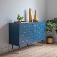 Gallery Direct Brecon 2 Door Cabinet Blue 1200X400X790Mm