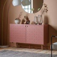 Gallery Direct Brecon 2 Door Cabinet Pink 1200X400X790Mm