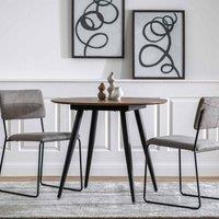 Gallery Direct Aston Round Dining Table Oak 900X900X750Mm, Brown