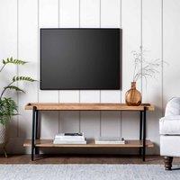 Gallery Direct Newton Media Unit Oak Grey 1200X400X550Mm