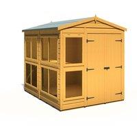 Shire Sun Hut Potting Shed 6 ft x 8 ft, Brown