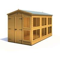 Shire Sun Hut Potting Shed 6 ft x 12 ft, Brown