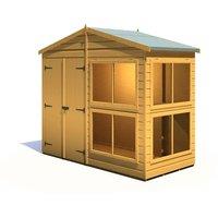 Shire Sun Hut Potting Shed 8 ft x 4 ft, Brown