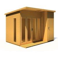 Shire Aster Summerhouse 10 ft x 8 ft, Brown