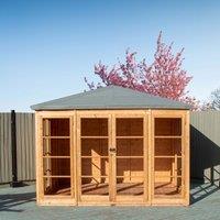 Shire Palatina Summerhouse 10 ft x 10 ft, Brown