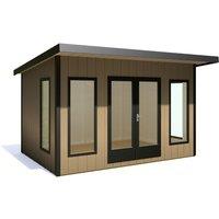 Shire Cali Home Office 12 ft x 8 ft, Brown