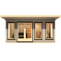 Shire Cali Home Office 16 ft x 8 ft, Brown