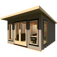 Shire Cali Home Office 12 ft x 12 ft, Brown