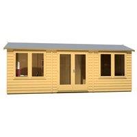 Shire Melrose Home Office 20 ft x 8 ft, Brown
