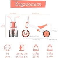 Chillafish Bunzi Flamingo Balance Bike, Pink