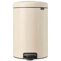 Brabantia Newicon Pedal Bin, 20L - Soft Beige, Brown