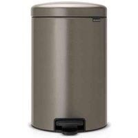 Brabantia Newicon Pedal Bin 20L - Platinum, Grey