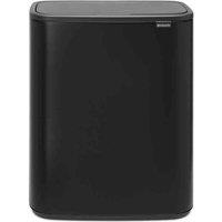 Brabantia Bo Touch Bin 2 X 30L - Matt Black, Black