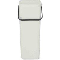 Brabantia Sort & Go Waste Bin 40L - Light Grey, Grey