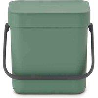 Brabantia Sort & Go Waste Bin 3L - Fir Green, Green